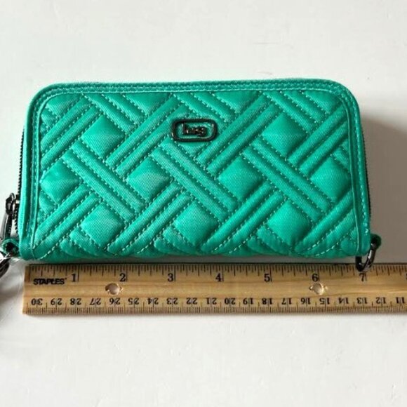 Lug Whirly RFID Wristlet Wallet Oasis Teal Green - Picture 12 of 15